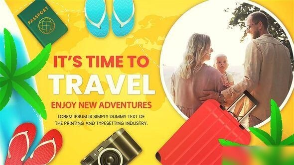 Videohive Summer Vacation Promo Video Displays template preview