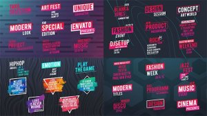 Ultimate Titles Package Video Displays template preview
