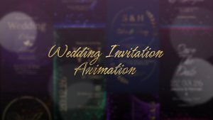 Wedding Invitation Animation Titles template preview