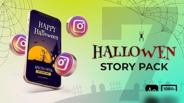 Videohive Halloween Instagram Stories 34227317 Openers template preview