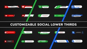 Videohive Customizable Social Lower Thirds Elements template preview