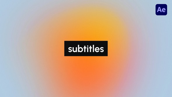 Videohive Subtitles Titles template preview