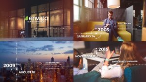 Videohive Modern Timeline Video Displays template preview