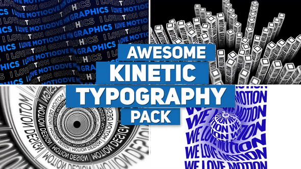 Kinetic Typography V2 | MOGRT Premiere Pro template preview