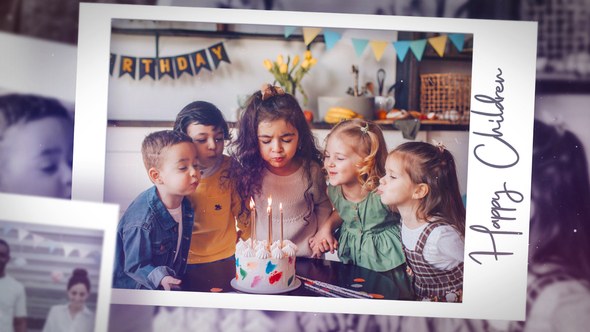 Happy Birthday Gallery Premiere Pro template preview