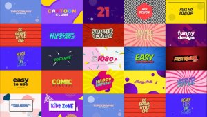 Videohive Dynamic Cartoon Titles V.2 Titles template preview