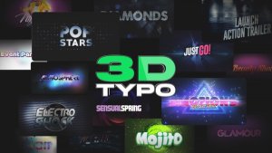 Videohive 3D Titles. Vol. 2 Titles template preview