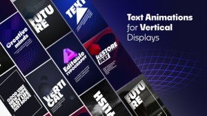 Videohive Vertical Text Animations Titles template preview