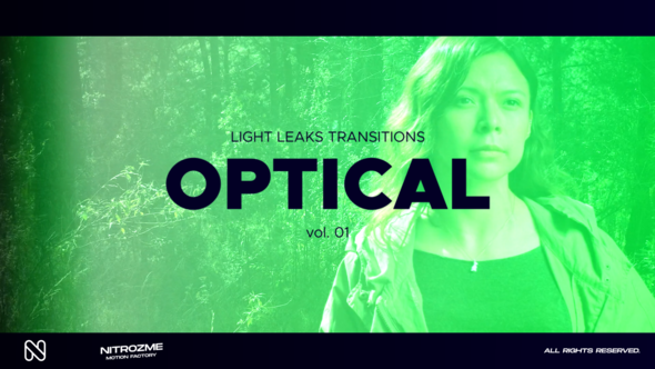 Videohive Light Leaks Optic Transitions Vol. 01 Elements template preview