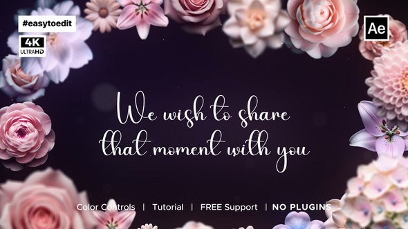 Videohive Wedding Animated Invitation Video Displays template preview