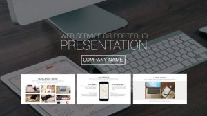 Videohive Web Service or Portfolio Presentation Video Displays template preview