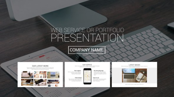 Videohive Web Service or Portfolio Presentation Video Displays template preview