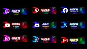 Videohive Social Lower Thirds 50101429 Elements template preview