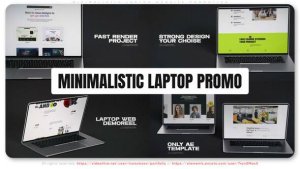 Videohive Minimalistic Laptop Website Promotion Product Promo template preview