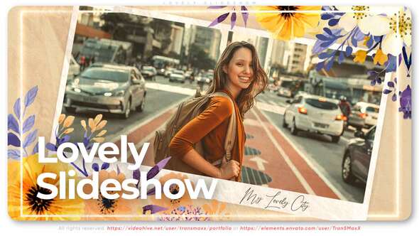 Videohive Lovely Slideshow 27528300 Video Displays template preview
