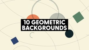 Videohive Geometric Retro Backgrounds Elements template preview