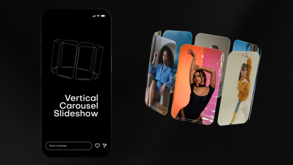 Videohive Vertical Carousel Slideshow Openers template preview