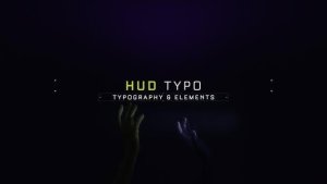 Videohive HUD Typo and Elements Infographics template preview