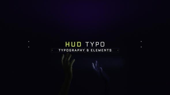 Videohive HUD Typo and Elements