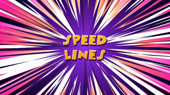 Speed Lines Backgrounds Video Displays template preview