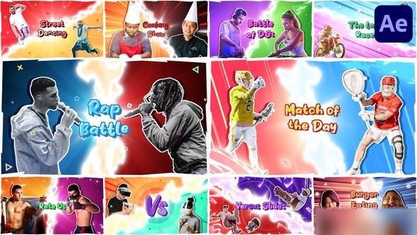 Videohive Versus Slides | After Effects Openers template preview
