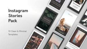 Minimal Instagram Stories Video Displays template preview
