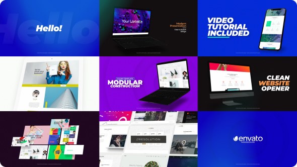 Videohive Website Intro Product Promo template preview