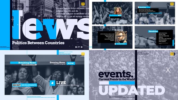 Videohive Breaking News Pack Broadcast-packages template preview