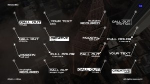 Videohive Call Out 2.0 - AE Titles template preview