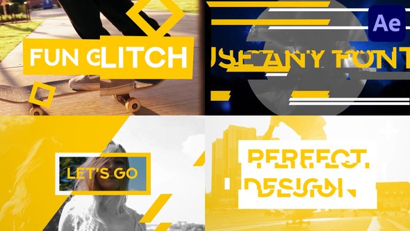 Videohive Fun Glitch for After Effects Openers template preview