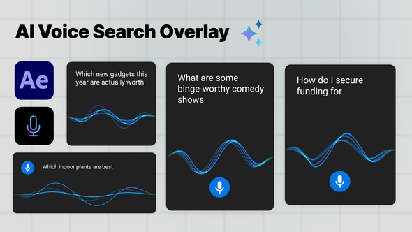 Videohive AI Voice Search Bars Elements template preview
