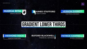 Videohive Gradient Lower Thirds Elements template preview