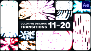Videohive Colorful Dynamic Transitions for After Effects Elements template preview