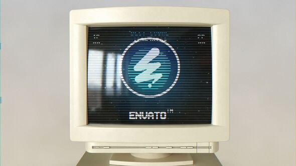 Videohive Old PC Logo Intro Logo Stings template preview
