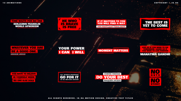Videohive Creative Text Titles Titles template preview