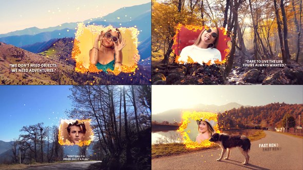 Videohive Autumn Nature Cinematic Trailer Video Displays template preview