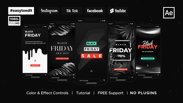 Videohive Black Friday | Stories & Posts Product Promo template preview