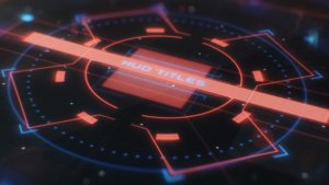 Hud Cinematic Titles Video Displays template preview