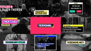 Titles And Lower Thirds Video Displays template preview