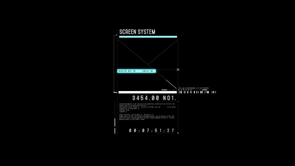 Videohive HUD Screen System 2 Infographics template preview