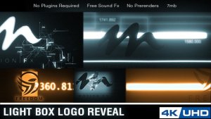 Videohive Light Box Logo Reveal Logo Stings template preview