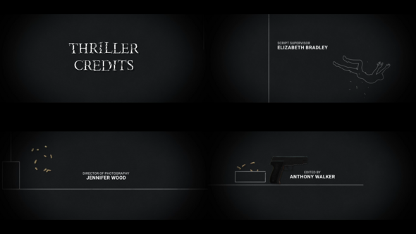 Videohive Thriller Credits Project for After Effects Titles template preview