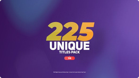 The Titles Video Displays template preview