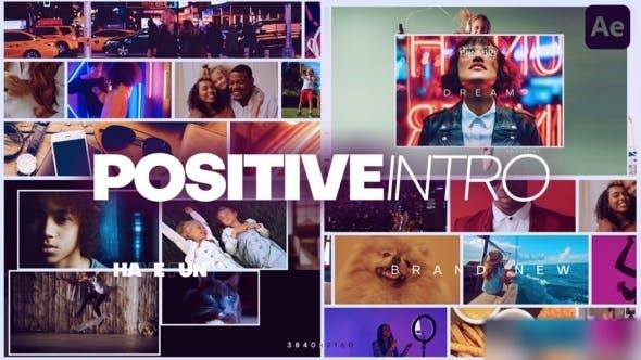 Videohive Positive Intro Openers template preview