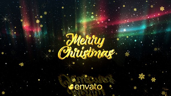 Christmas Greetings Video Displays template preview