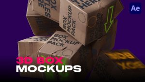 Videohive Dynamic 3D Box Mockups Elements template preview