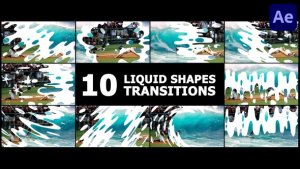 Videohive Liquid Shapes Transitions | After Effects Elements template preview
