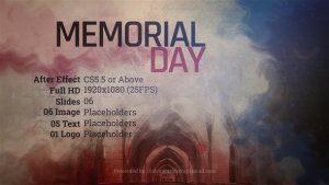 Videohive Memorial Day Template Openers template preview