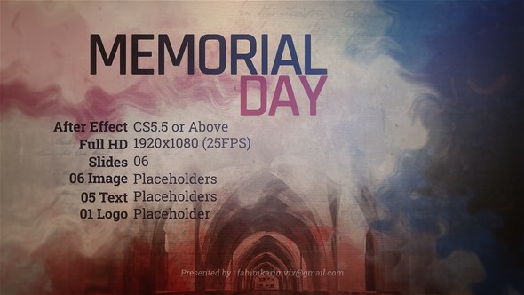 Videohive Memorial Day Template Openers template preview