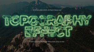 Videohive Topography Text Effect Titles template preview